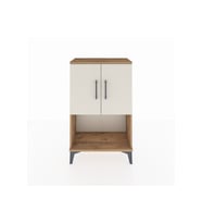 Arges Komodin 2 Raflı 2 Kapaklı 60x30x96 Çam-Aytaşı