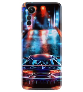 Xiaomi Redmi Note 12S Kılıf Silikon Desen Özel Seri Neon Cars 1724