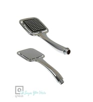 Krom Kaplama Siyah Kare Duş Başlığı 64 Delikli Blacksilver
