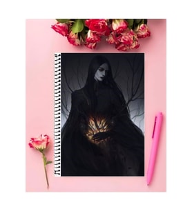 Manzara Defter 1 Adet Özel Tasarım A4 Boyutu 21*29 Cm Telli Çizgili defter