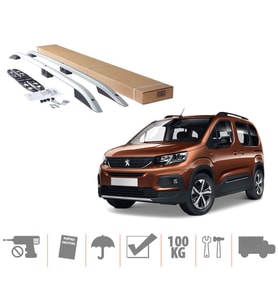 Opel Combo Üst Port Bagaj Tavan Çıtası Alüminyum Gri 2019 Sonrası