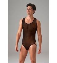 ERKEK FANTEZİ SİYAH TÜL BODY 3013