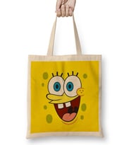 Sünger Bob Sponge Bob 015 Bez Çanta Uzun Saplı