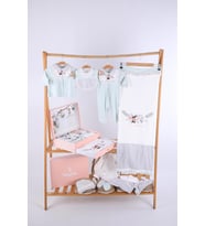 Babydola 10'lu Hastane Çıkışı %100 Pamuk Zıbın Seti Lüks Kız Bebek Takım Yenidoğan Kutulu Hoşgeldin Bebek Hediyesi 12534 (Mint Yeşil)