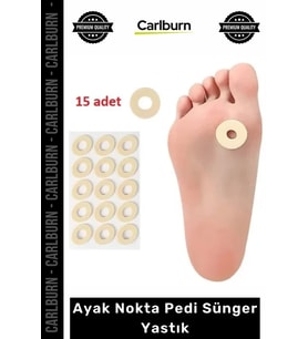 #AyakBakım 15li Paket Yumuşak Konforlu Baskı Azaltıcı Ortopedik Destek Ayak Nokta Pedi Sünger Yastık