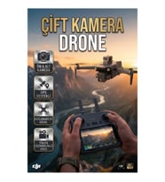 Katlanabilir Çift Kameralı Drone – GPS Destekli Havadan Fotoğraf ve Video Çekimi