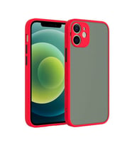 iPhone 12 Mini 5.4inç Kamera Korumalı Premium Silikon Kılıf (Kırmızı)