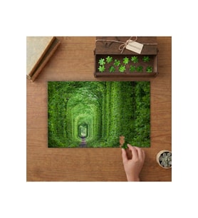 Yeşil Yol - Ukrayna Doğa Manzarası Tasarımı 240 parça Ahşap Puzzle Ahşap Kutuda MP01417
