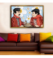 Altın Çerçeveli dekoratif tablo a2060 (Gold)