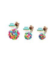 Pawise Köpek Oyuncağı Rainbow World Örgü Top 6,5 cm.(S)