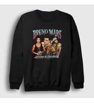 Presmono Unisex Siyah Poster Müzik Bruno Mars Sweatshirt 477578tt