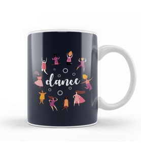 Girl Power Dance Kupa Bardak Porselen