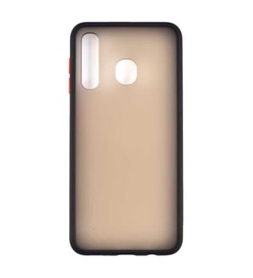 Huawei P30 Lite Kılıf Zore Fri Mat Yüzey Renkli Kenar Kılıf (Siyah)