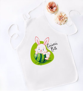 BK Gift Kişiye Özel Paskalya Bayramı Beyaz Mutfak Önlüğü-13