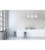 RİOLİGHT MODERN,RETRO3,VİNTAGE OPALBEYAZ CAMLI 3XE27 SIRALI BEYAZ METAL GÖVDE MASA ÜSTÜ SARKIT AVİZE