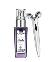 Anew Platinum Lifting ve Sıkılaştırma Etkili Serum ve Masaj Rulosu Paketi