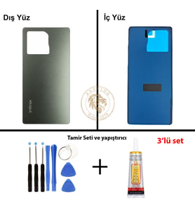 Infinix Note 50 Dağ Gölgesi Uyumlu Arka Kapak + Yapıştırıcı ve Vida Seti Arka Cam Batarya Pil Kapağı