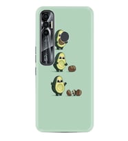 Tecno Spark 6 6 Go 8C 8 Pro 7 7 Spark 9 Pro Kılıf Desemli Silikon Avokadolar1352