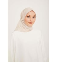 Armine Sport Bej Düz Renk Fon Eşarp 870