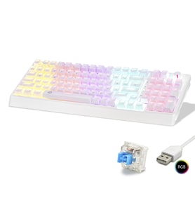 Mekanik Klye 104 Tuş Blue Switch Rgb - Beyaz G500XW