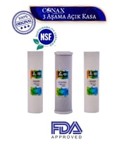 Conax Tüm Açık Kasalar Için Filtre Seti (ORJİNAL YENİ SERİ) 3 Aşamalı Ön Filtre, Anahtar Hediyeli