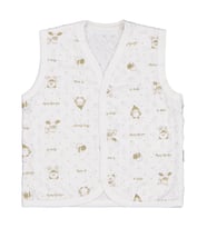 Civil Baby Desenli 1-9 Ay Yelek - Ekru