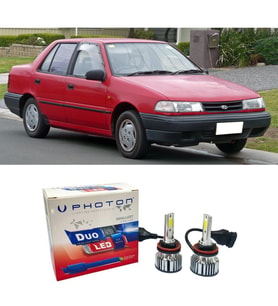 Hyundai Excel Led Xenon Uzun + Kısa Far Ampulü H4 Duo Yeni Seri Beyaz