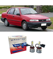 Hyundai Excel Led Xenon Uzun + Kısa Far Ampulü H4 Duo Yeni Seri Beyaz