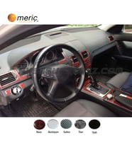 Meriç® Mercedes C180 Ön Torpido Kaplama Maun 17 Parça 2006-2011 (Maun)