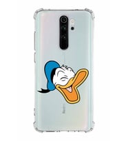Xiaomi Redmi Note 8 Pro Köşe Korumalı Antişok Kapak Donald Duck Tasarımlı Şeffaf  Kılıf