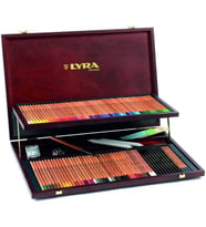 Lyra Rembrandt Polycolor Artist Atelier 100 Renk + Aksesuarlar Ahşap Kutu 