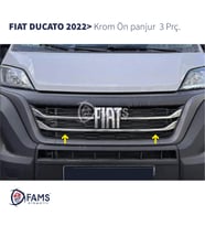 Fiat Ducato Krom Ön Panjur 3 Parça 2022> Paslanmaz Çelik