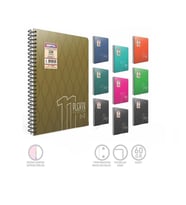 Plenty Spiralli Seperatörlü Plastik Kapak A4 140 Yaprak 4+3 Defter (1065) Gıpta