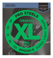 Daddario Eps220-5 Bass Gitar Tel Seti, 5 Telli, Xl, 40-95, Long Scale