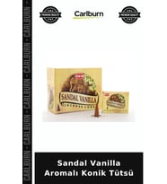 Özel Üretim Aromatik Koku Ev Dekorasyon Rahatlatıcı Hediyelik Sandal Vanilla Aromalı Konik Tütsü