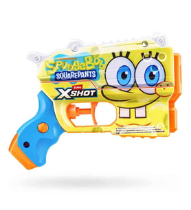 X-Shot Jr. Sünger Bob Kare Pantolon Fast-Fill Su Tabancası - Patrick ve SpongeBob Serisi