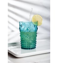 Akrilik Aquamarin Tekli Kısa Bardak & Su Meşrubat Kahve Yanı Bardağı 400 Ml ( Cam Değildir )