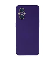 Oppo Reno 7 Lite Kılıf Nano İçi Kadife Silikon - Mor