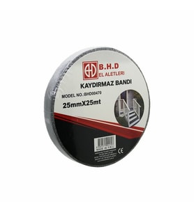 Kaydırmaz Siyah Bant 25 mm X 25 mt