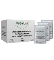 VeNatura Magnezyum Sitrat P-5-P Vitamin B6 60 Saşe