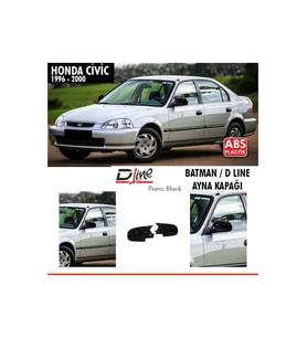 Honda CIVIC1996-2001 Sedan-Hb Parlak Siyah Boyalı Batman Ayna Kapağı