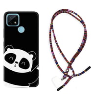 Realme C11 C21 C21Y C25Y C11 2021 Kılıf Boyun Asklı Rasta Silikon Bay Bay Panda 1784
