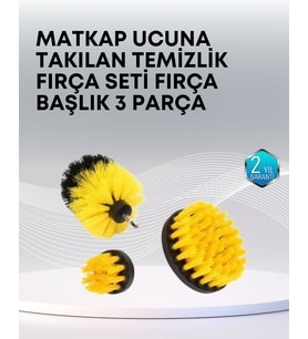 3’lü Matkap Ucu Temizlik Fırçası Seti Çok Amaçlı