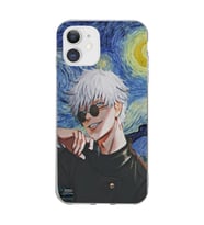 Iphone 11 Uyumlu Satoru Gojo Tasarımlı Şeffaf Telefon Kılıfı