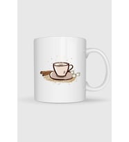 Cappuccino Kahve Latte Espresso Çay Tasarımlı Kupa Bardak