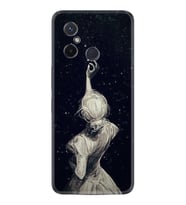 Xiaomi Redmi 12C Kılıf Resimli Desenli Baskılı Silikon Star Woman 1332