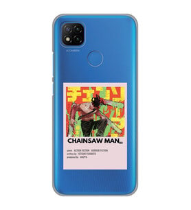 Redmi 9C / Redmi 10A Uyumlu Chainsaw Man Anime Desenli Şeffaf Telefon Kılıfı