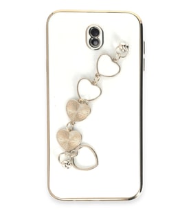 Durukar® Samsung Galaxy J7 Pro / J730 Kılıf Esila Silikon - Beyaz