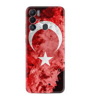 Tecno Pova Neo Kılıf Resimli Desenli Baskılı Silikon Şanlı Türk Bayrağı 3 1395
