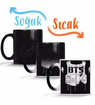 Bts Logo Sihirli Kupa Bardak Porselen